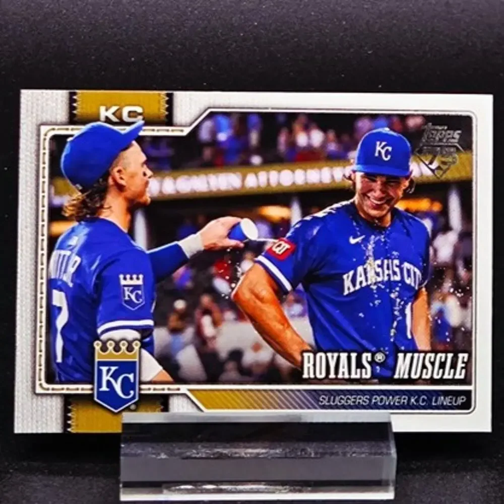 Jac Caglianone Topps Shimmer Foil RC Kansas City Royals Top Prospect - Picture 2 of 5
